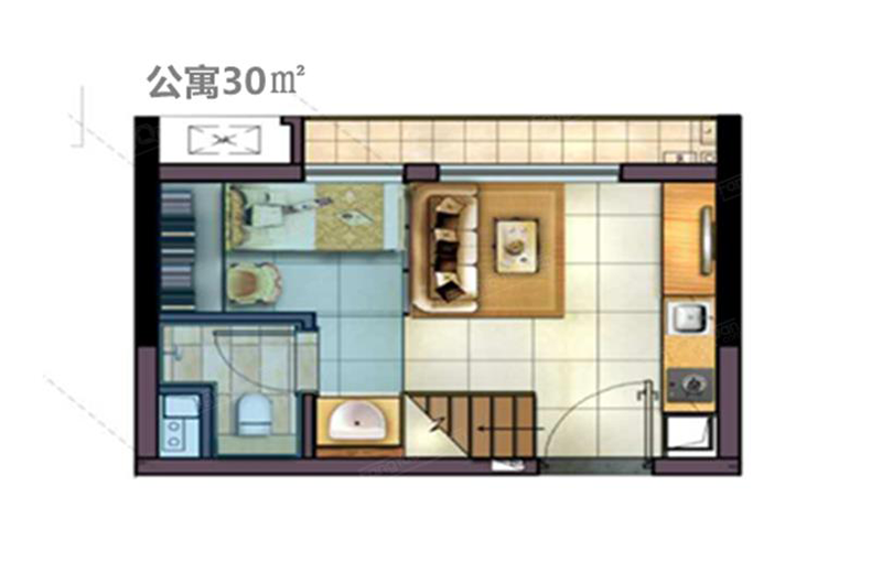 A-2戶型1房1廳1衛