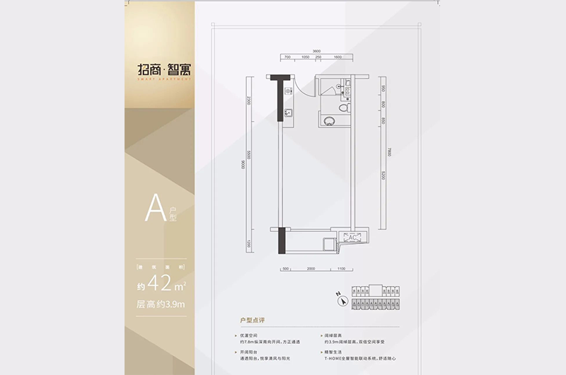 42㎡1房1廳1衛