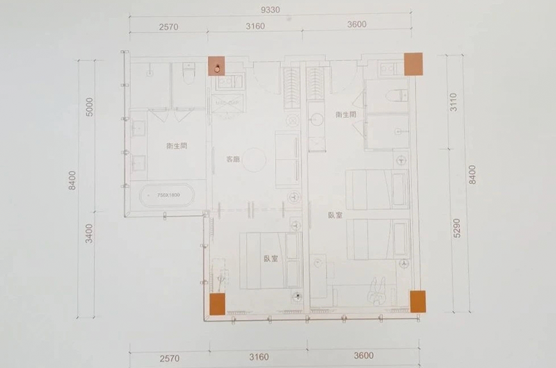 2室1廳2衛